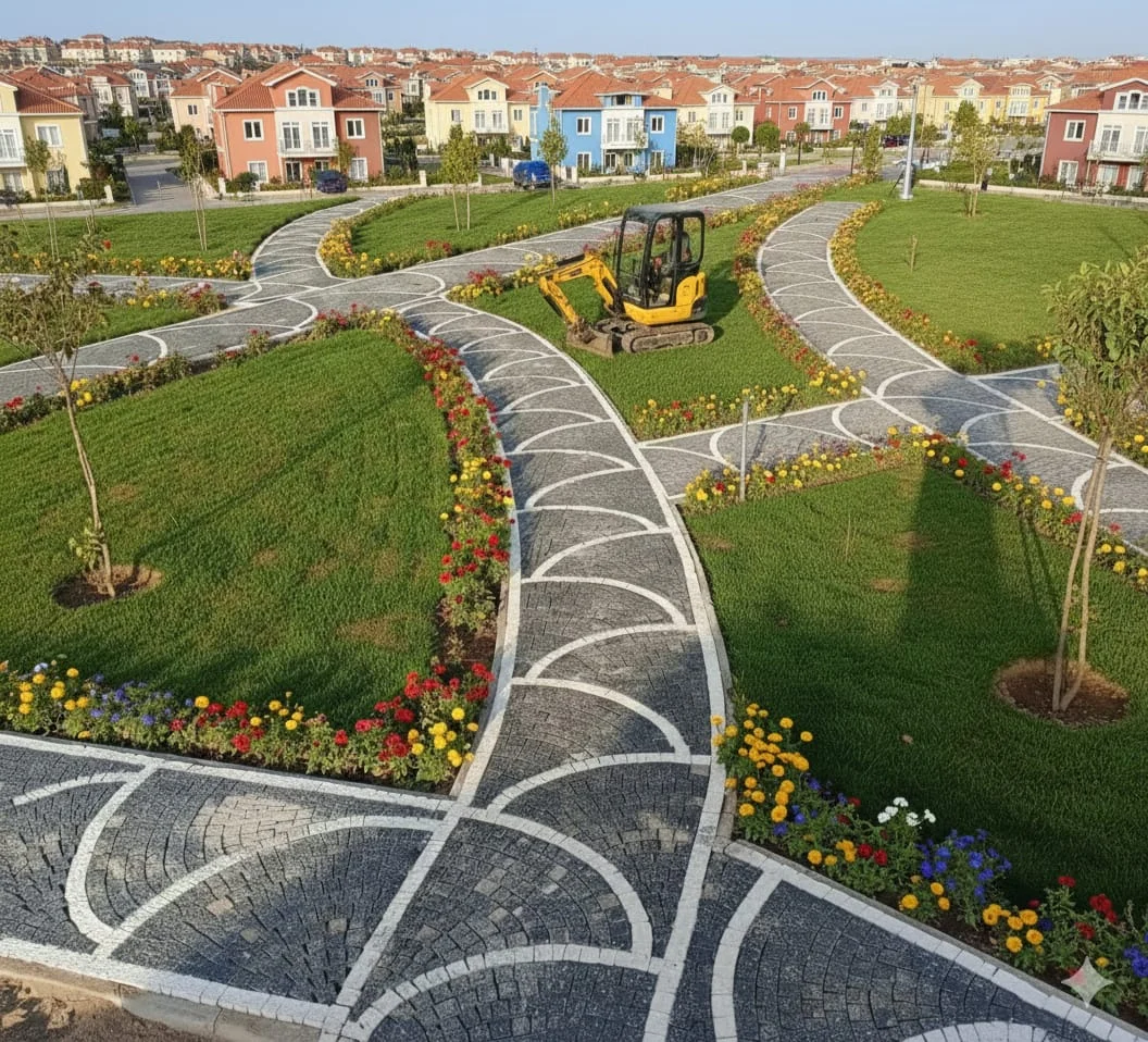 Davutlar Bahçe Yolu Parke Döşeme